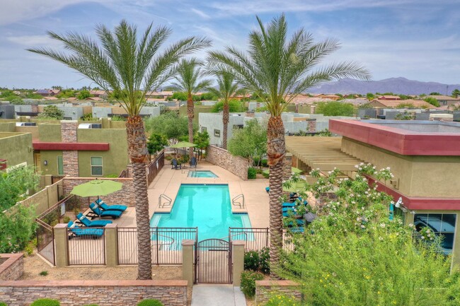Pool & Pool Patio Arial View - Palm Valley Villas