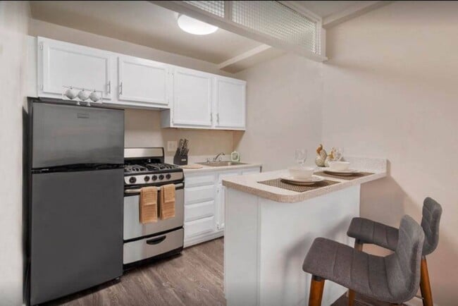 Paquete Premium: Configuración de cocina en el diseño de un dormitorio - Circle Arms Apartments