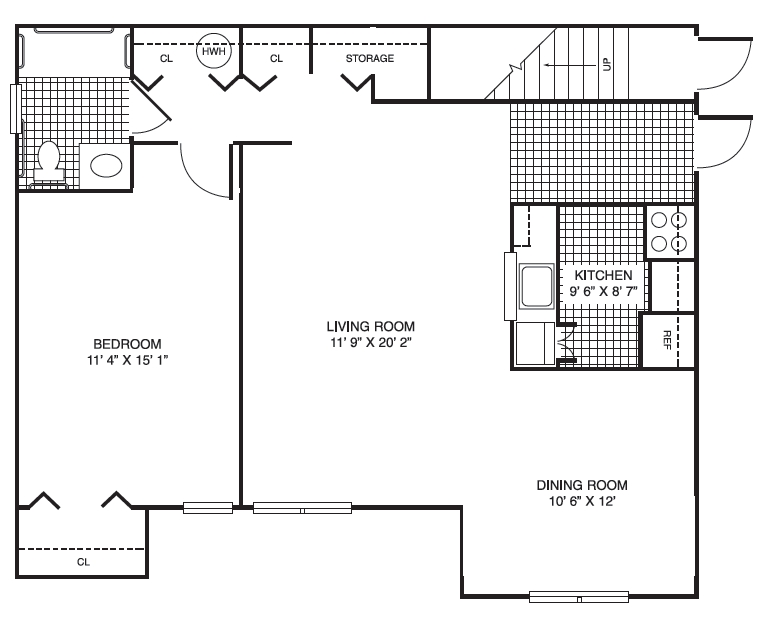 1BD/1BA Handicapped - Summit Hollow Apartments