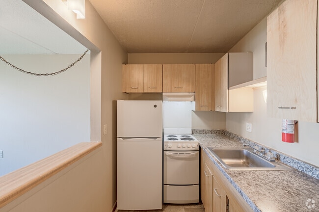 1BR, 1BA - 500SF - Kitchen - Corewell Senior Community LLC
