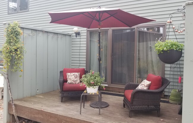 Private Back Deck - 292 Woodhaven Drive