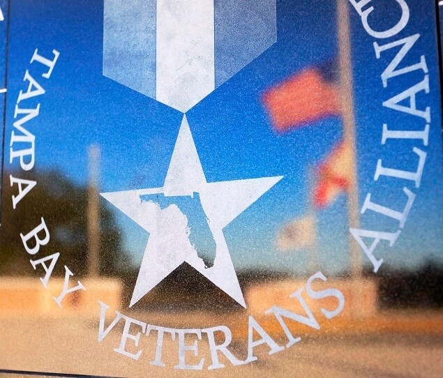 The Florida Veteran's Memorial is located in Crest Lake Park