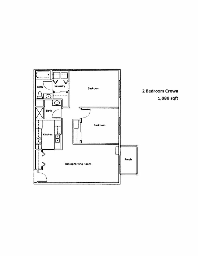 Corona: 2 habitaciones/2 baños 1,080 pies cuadrados - Regency Heights Apartments