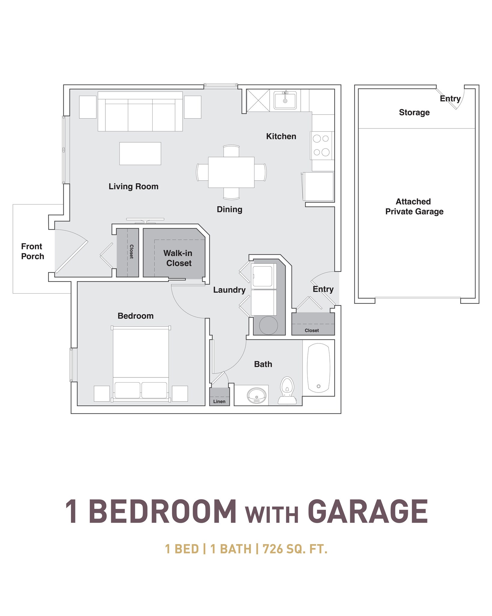 French Mill Apartments – 1x1 G