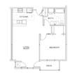 1 Bed / 1 Bath - 802 S.F. 80% HIF