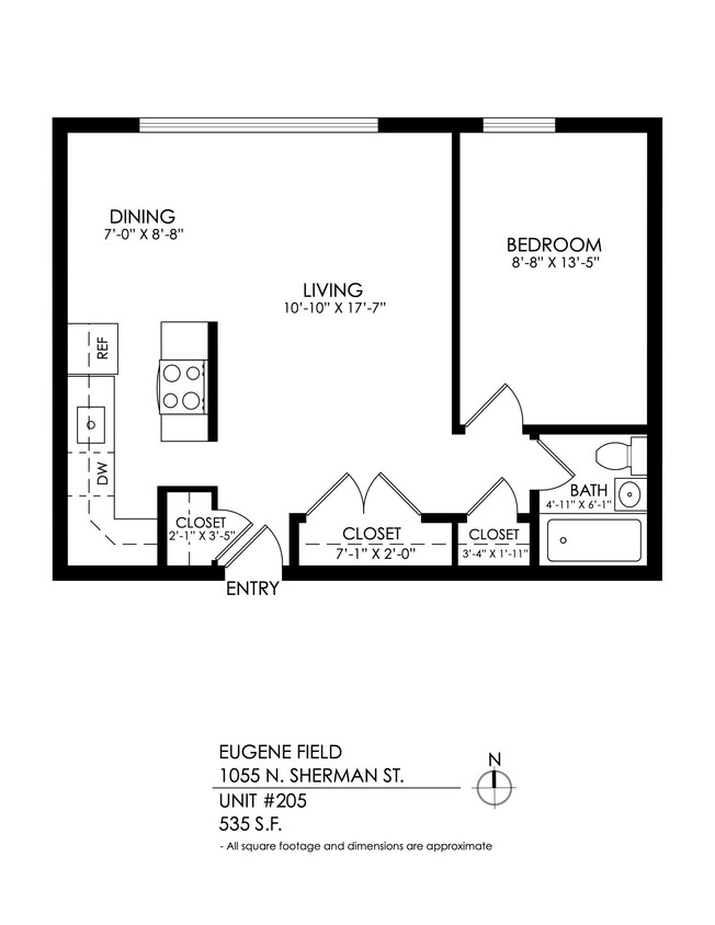 Plano de planta - Eugene Field