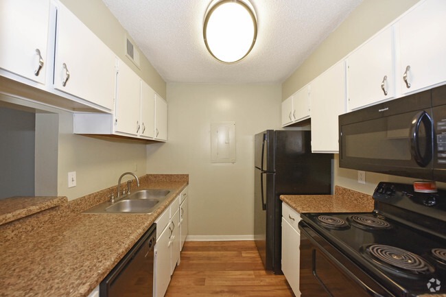 Sleek Galley Kitchen - Croley Court