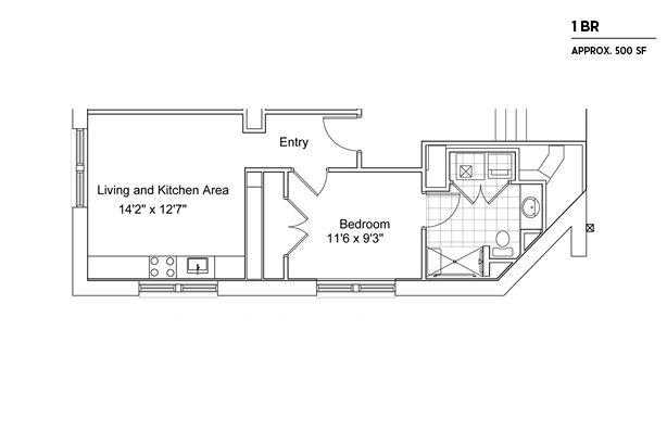 1BR/1BA - Olympia Mills