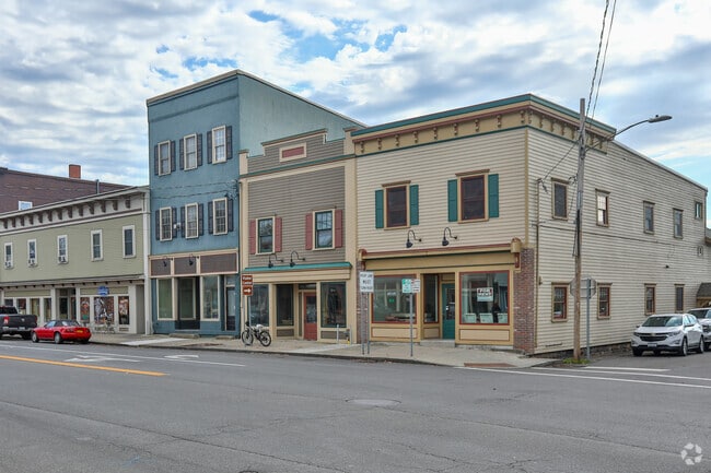 Downtown Baldwinsville has an old small town feel typical of New England.