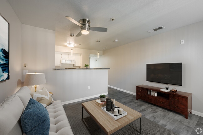 1 BR, 1 BA - Living Room - Fremont Villas