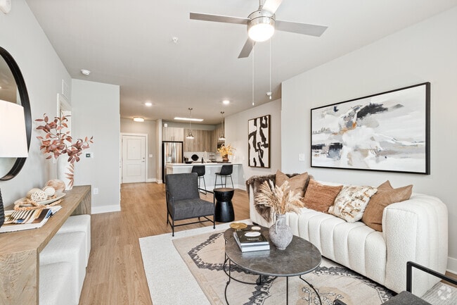 2BR, 2BA - 1,265SF - Living Room - The Beacon at 331 Apartments