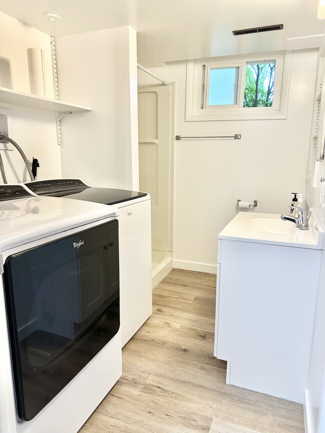 Downstairs bathroom & laundry - 1112 E 1900 N