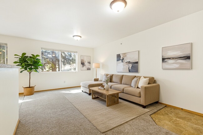 Sample Living Room - Brookside Park Apartments