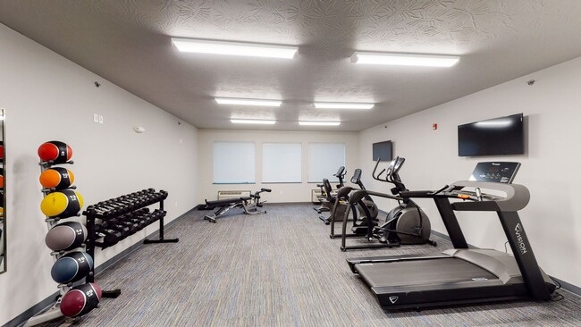 24/7 Fitness Room - District 29 Apartments & Townhomes