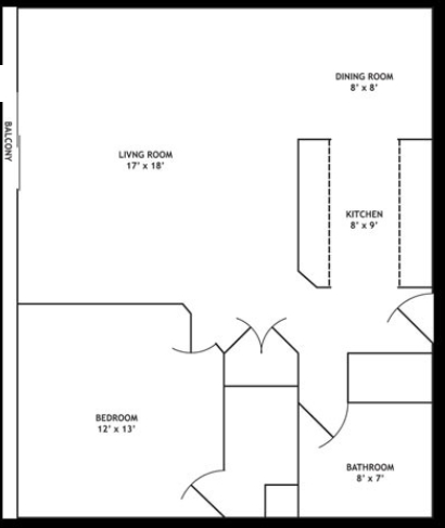 1HAB/1BA - The Park Terrace