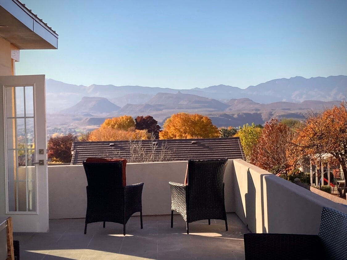 Balcony off Master Suite with incredible views - 438 N Stone Mountain Dr