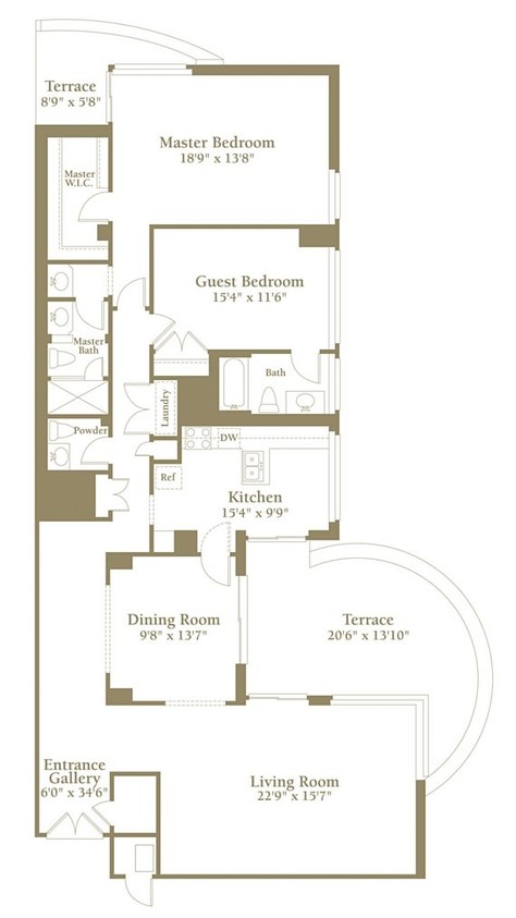 2BR/2.5BA - Breakers Row