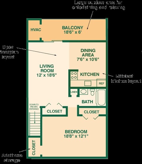 1HAB/1BA - Orangewood Apartments