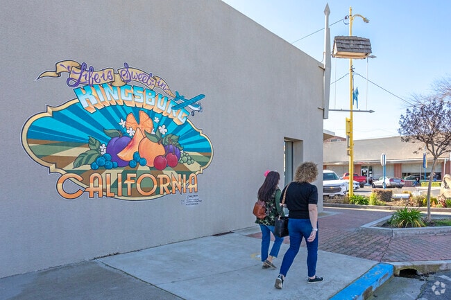 Downtown Kingsburg is filled with colorful murals.