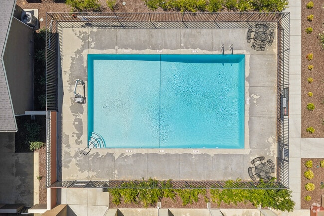 90 Degree Pool Aerial - Oroville Heights Apartments