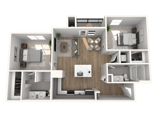 Interior Photo - Cascades at Onion Creek
