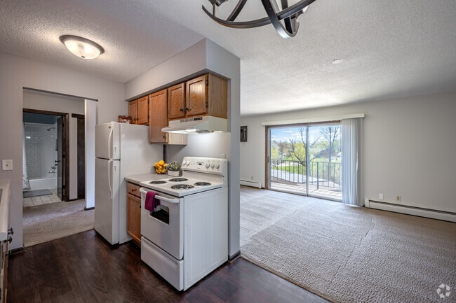 1BR, 1BA - 750SF2 - Cocina/Sala de estar - Northumberland Apartments