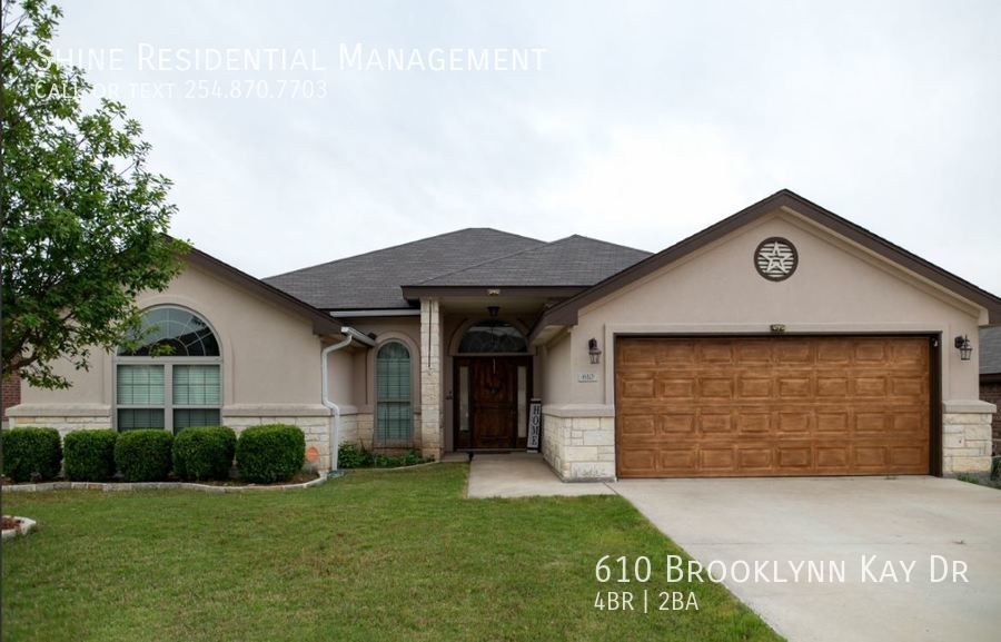 610 Brooklynn Kay Dr, Killeen, TX 76542 House Rental in Killeen, TX