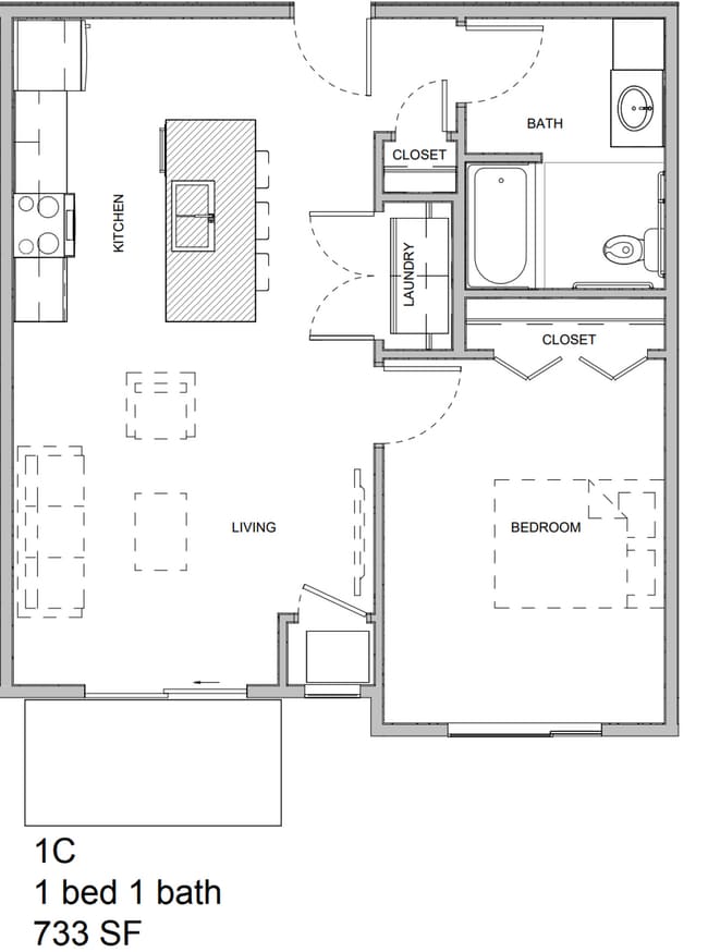 Plano de planta - Northern Point Apartments