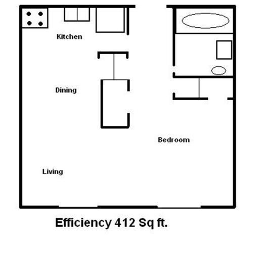 Plano de planta - Lake Como Apartments