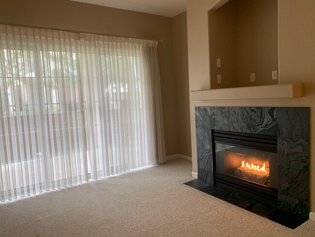 Living Room & Gas Fireplace - 550 Mohawk Dr