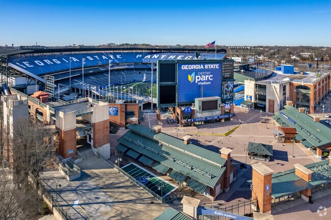 Georgia State University stadium is in the Summerhill neighborhood.