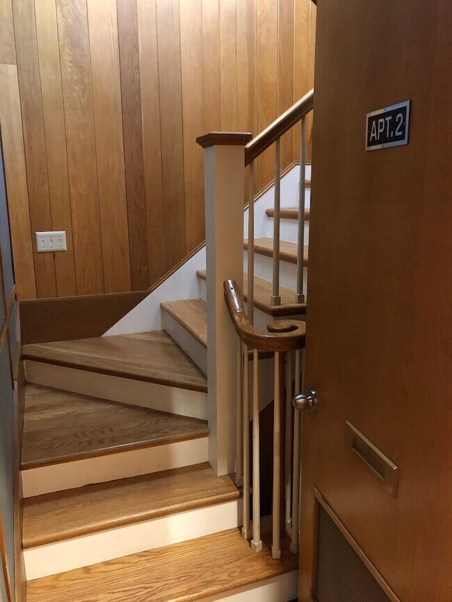 Stairs to second floor - 227 E High St