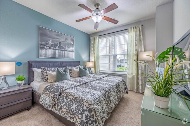 2BR, 2BA - 1,088SF - Primary Bedroom - Springs at West Chester