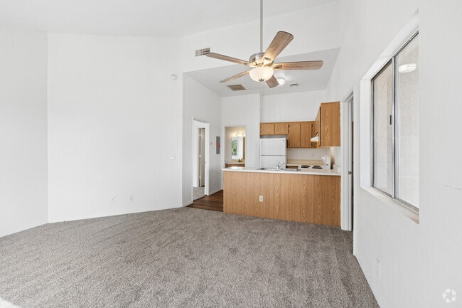 2BR, 1BA - 720SF - Living Room - Las Brisas