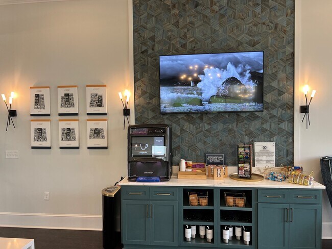 Resident coffee bar - Legacy at Ardmore Apartments