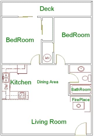 2BR/1BA - Sequoia Park Apartments