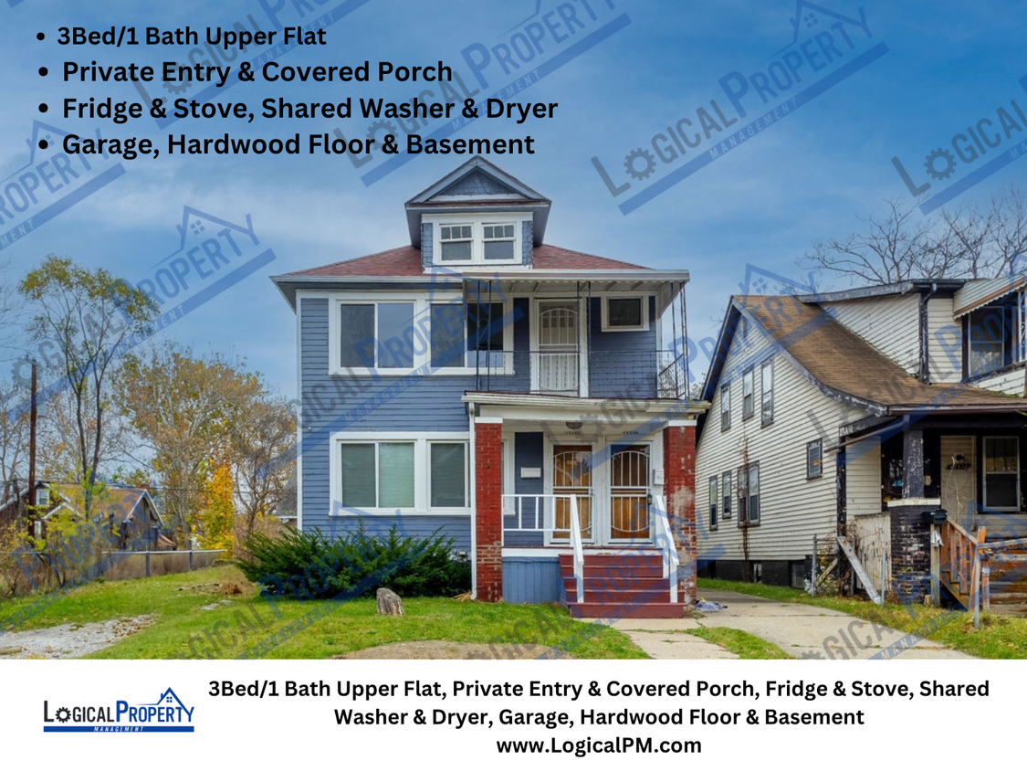 Primary Photo - 3Bed/1Bath Duplex w/ Private Entry, Covere...