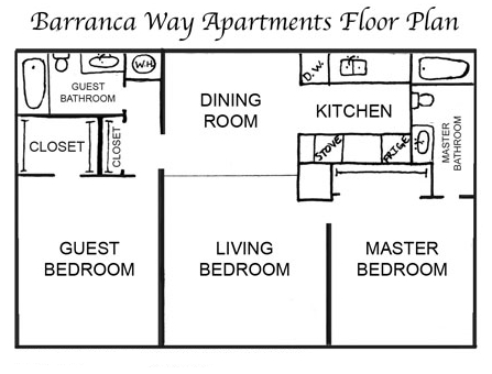 2BR/2BA - Barranca Way Apartments