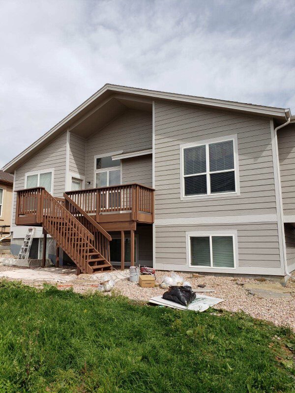 Rear deck at golf course - 9940 Antler Creek Dr