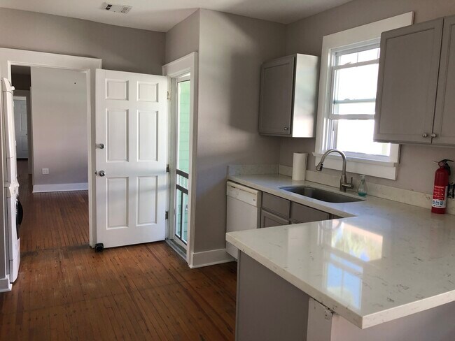 kitchen and side door to yard - 5834 Catina St Apartments
