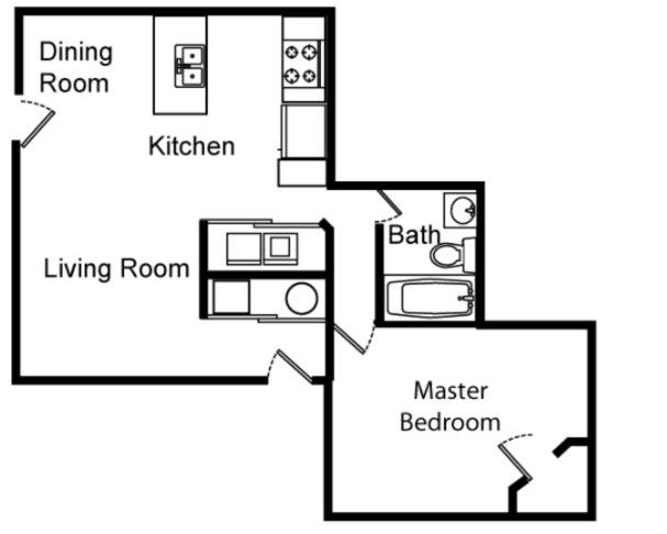 1BR/1BA - Monte Carlo Apartments