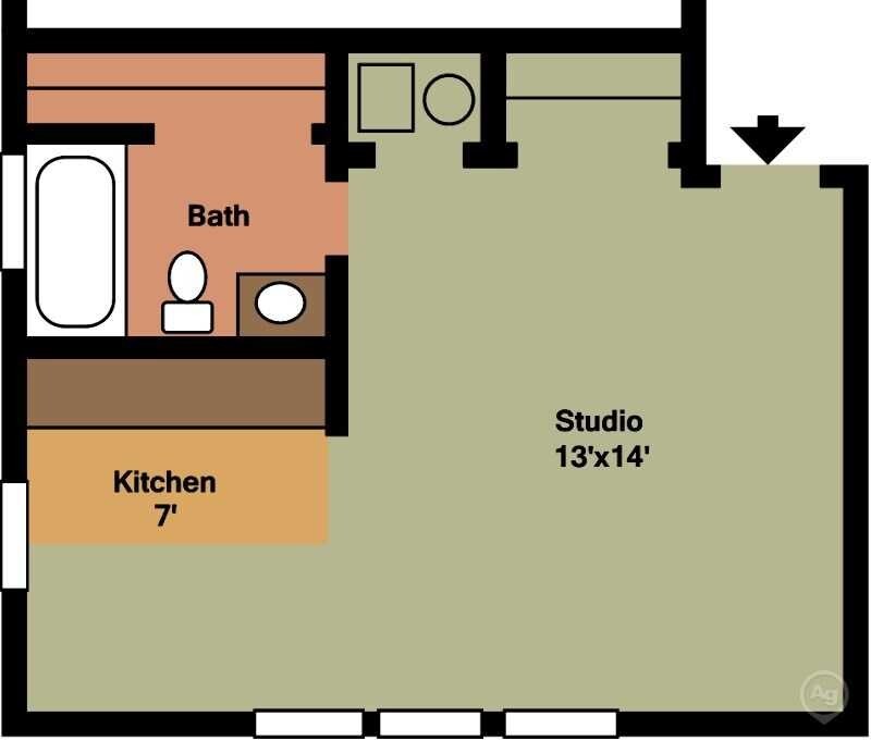 Plano de planta - Oakridge Apartments