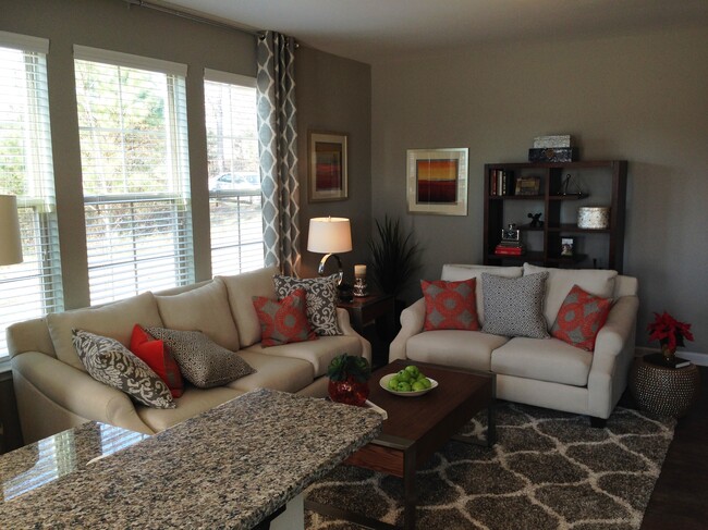 Living Room Staged - 64 River Dell Townes Ave