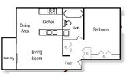 1 Bed 1 Bath _Large
