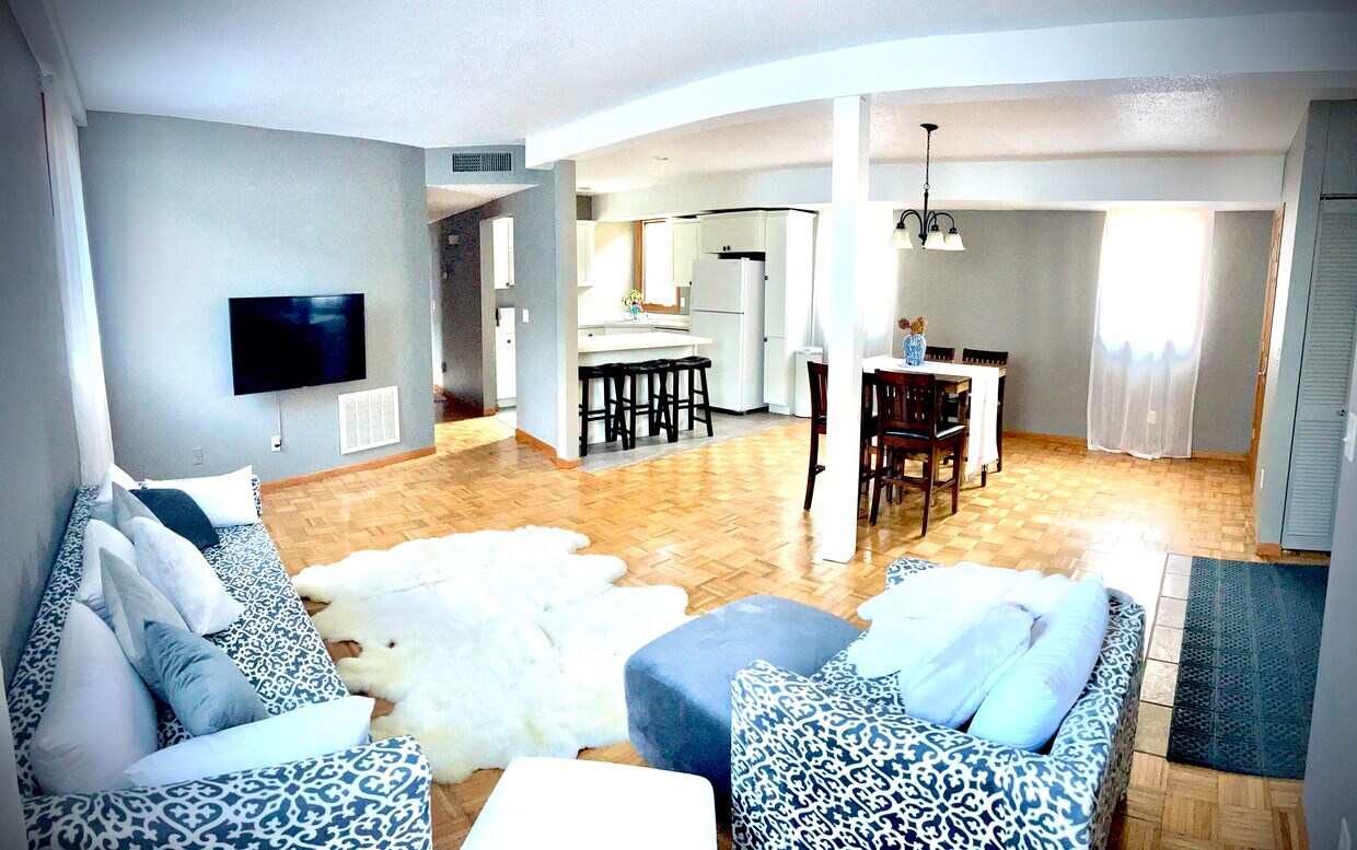 Open plan with lots of natural light. - 213 N 3rd St