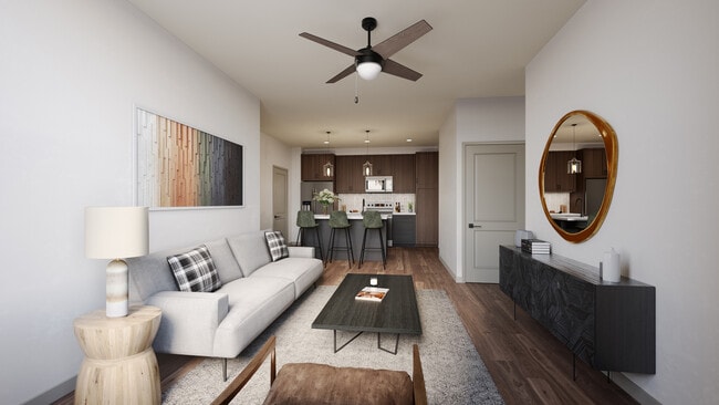 B1 Living Room & Kitchen - Cortland Peterson