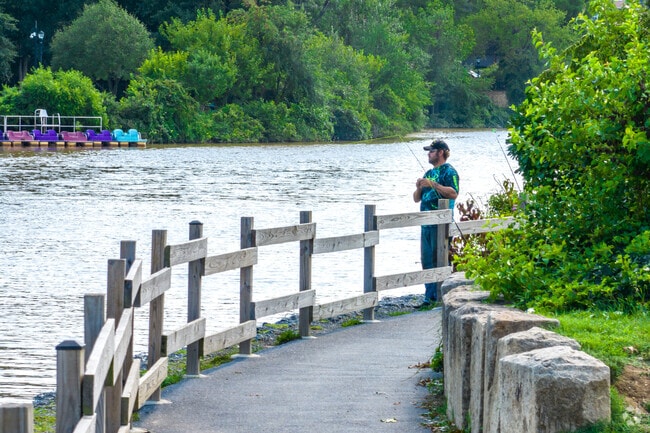 Go fishing on the lake in Laurel.