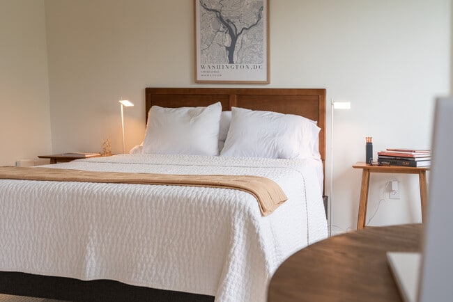 Bedroom - The Woodner Apartments