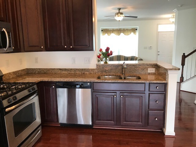 Kitchen View all solid wood cabinets - 1944 Asheville Dr