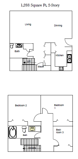 Plano de planta - Grandview Estates Apartments